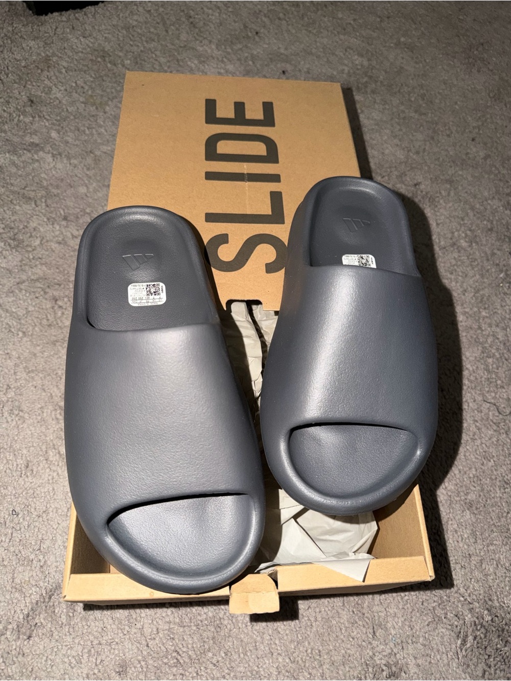 Brand New — Yeezy Slide Slate Grey Slip-On Sandals
